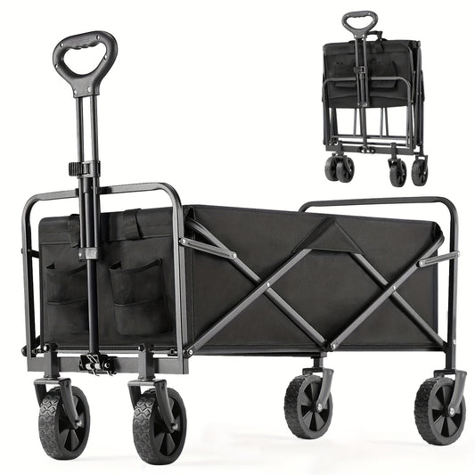 1pc Heavy-Duty Collapsible Utility Wagon