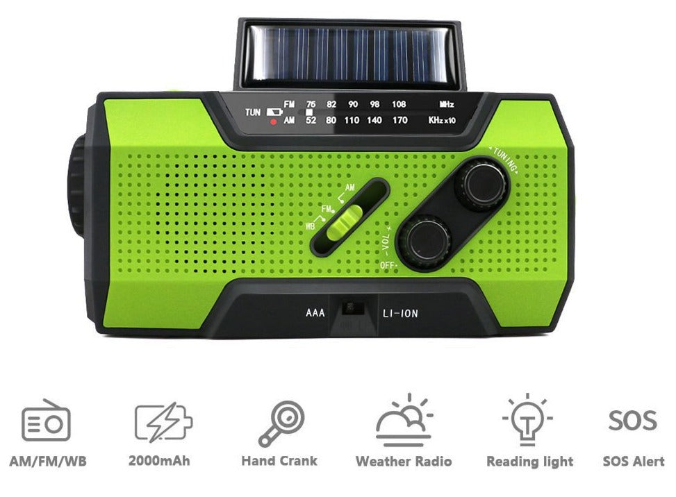 Crank Solar Radio with Portable PowerBank