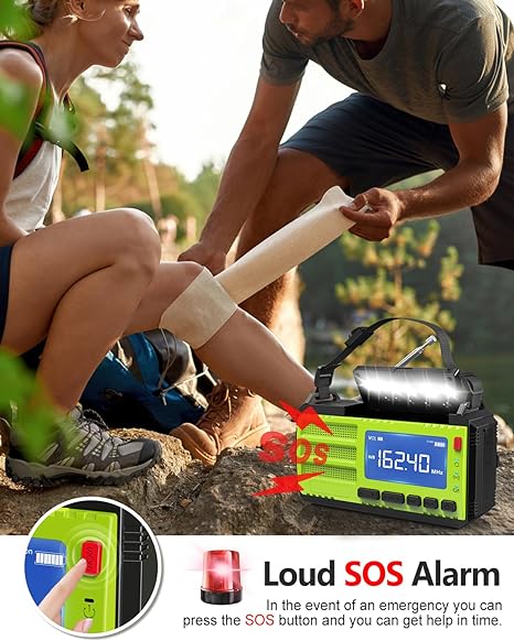 Crank Solar Radio with Portable PowerBank