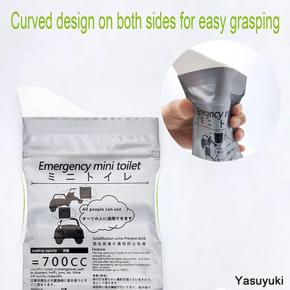 4PCS Outdoor Emergency Urinate Bags 700ml Easy Take Piss Bags Travel Mini Mobile Toilet for Baby Women Men Vomit Bag