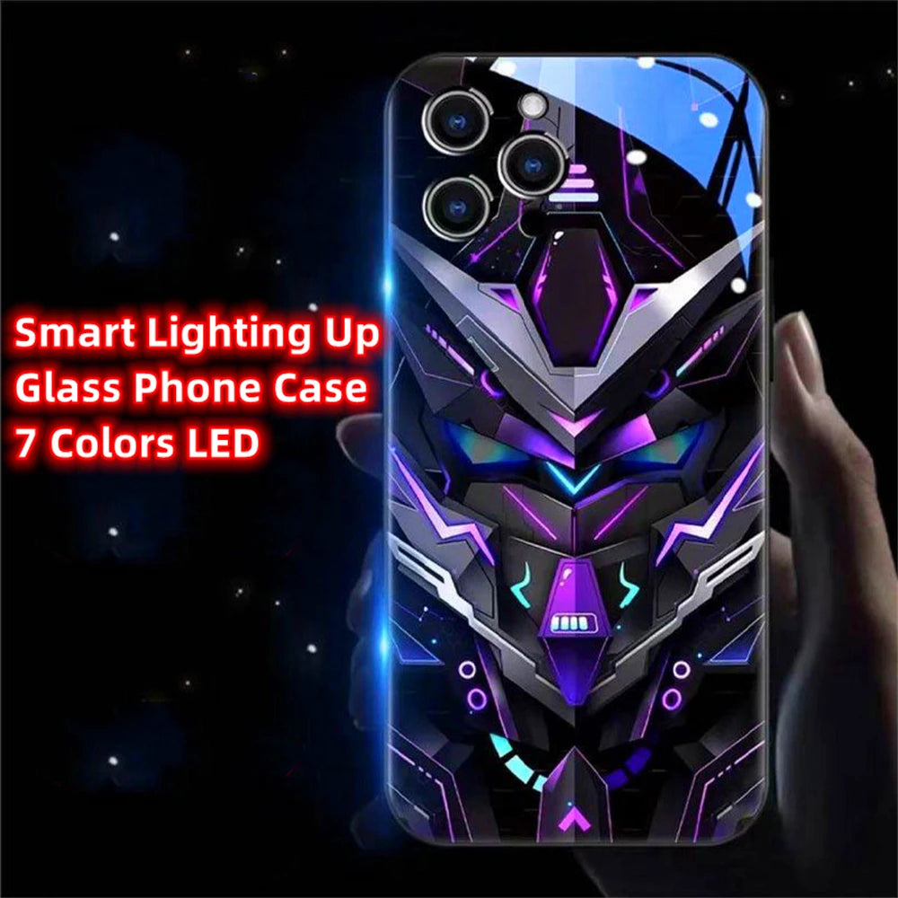 LED Light Up Glowing Case Cover For iPhone