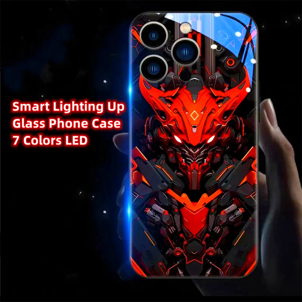 LED Light Up Glowing Case Cover For iPhone