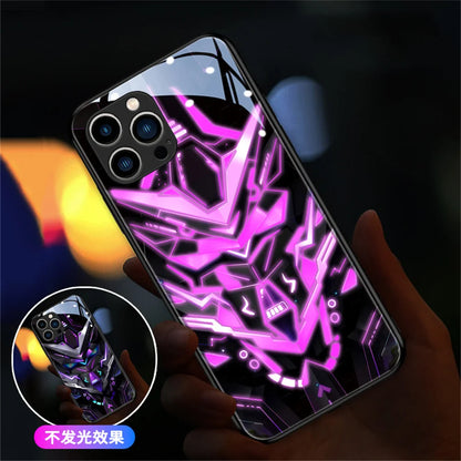 LED Light Up Glowing Case Cover For iPhone