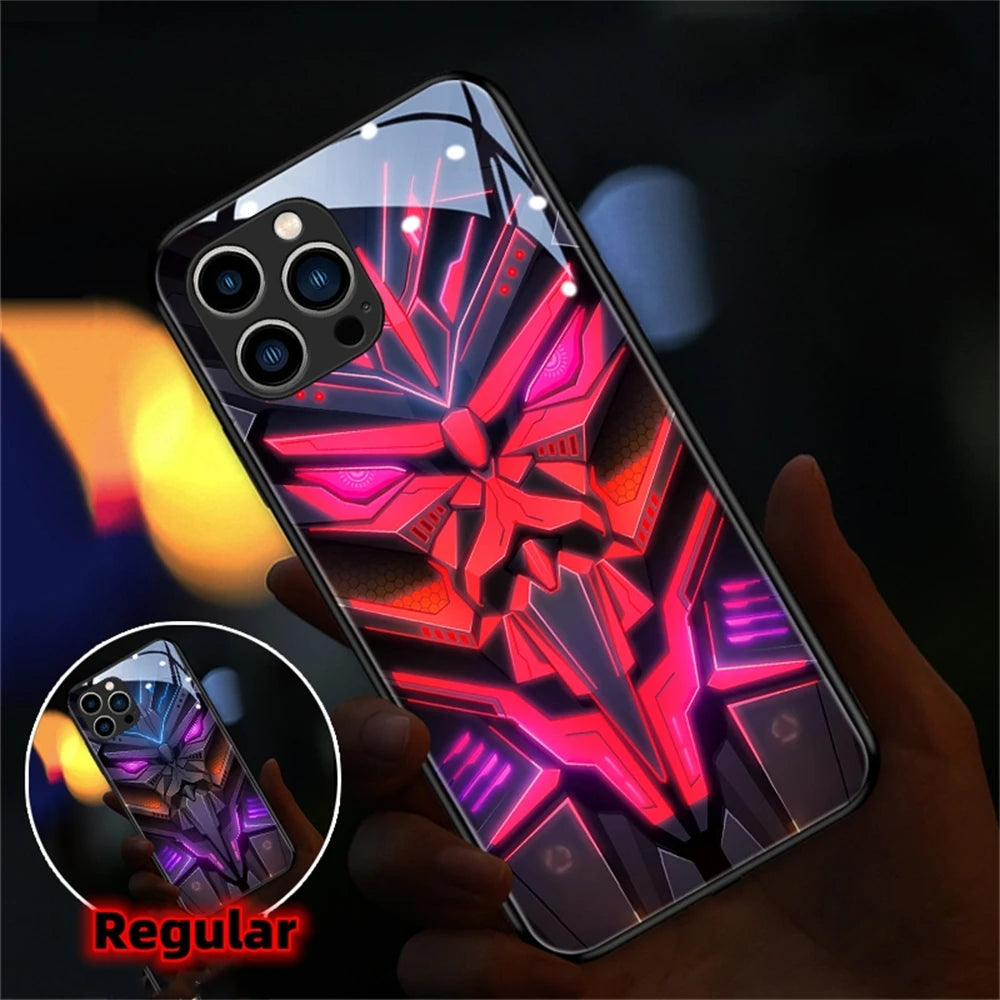 LED Light Up Glowing Case Cover For iPhone