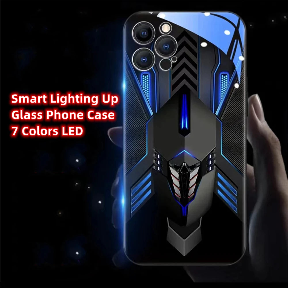 LED Light Up Glowing Case Cover For iPhone