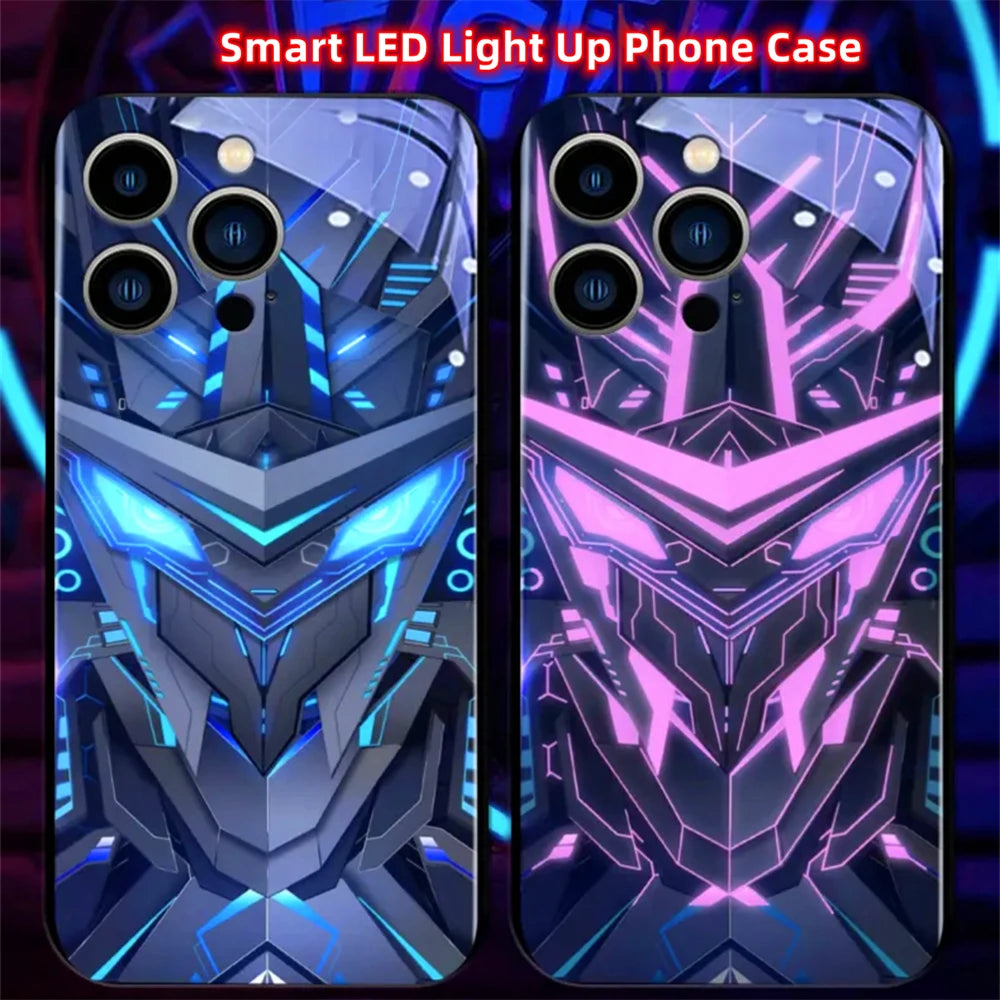 LED Light Up Glowing Case Cover For iPhone