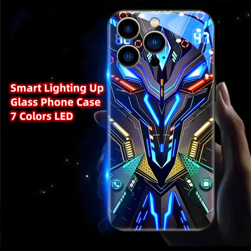 LED Light Up Glowing Case Cover For iPhone