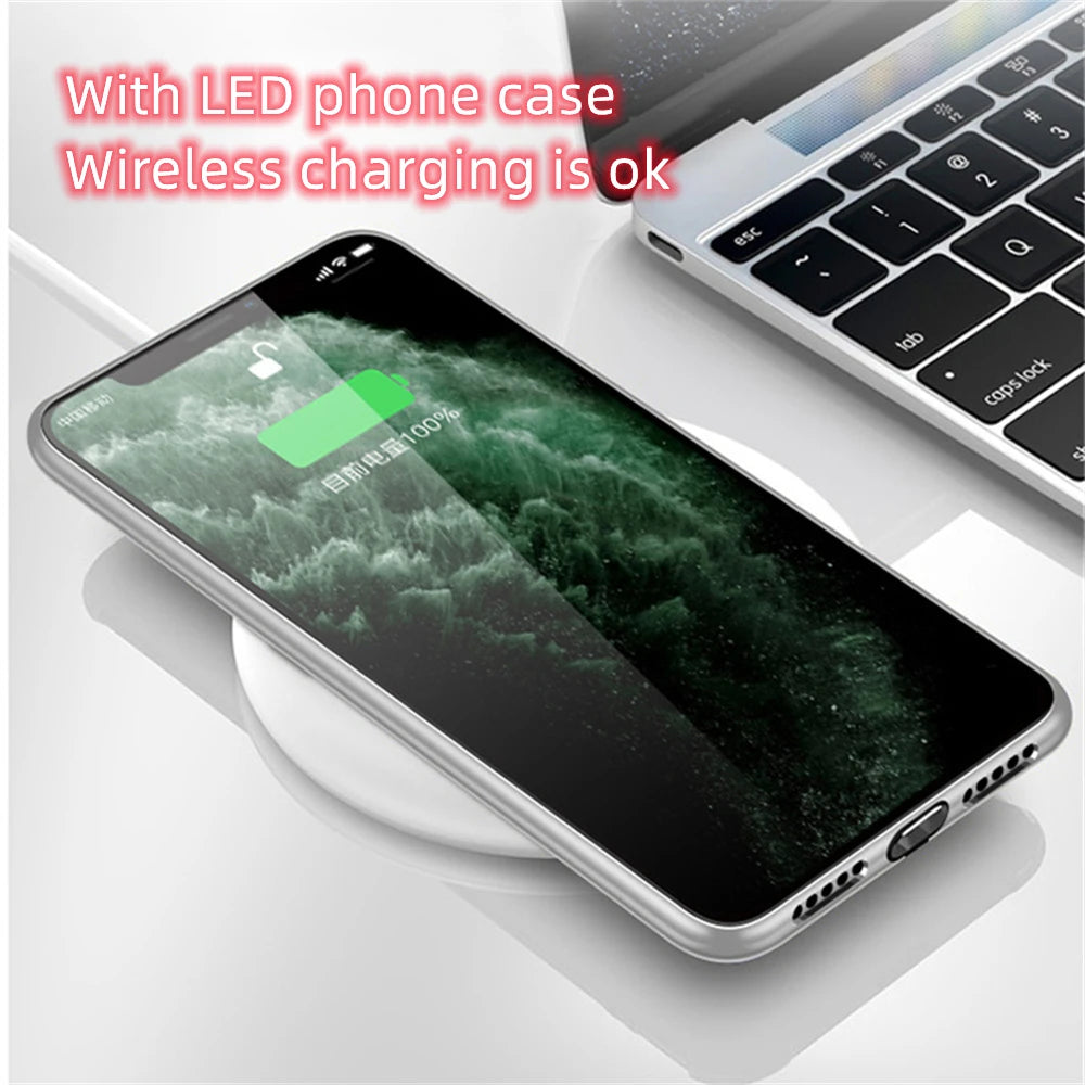 LED Light Up Glowing Case Cover For iPhone