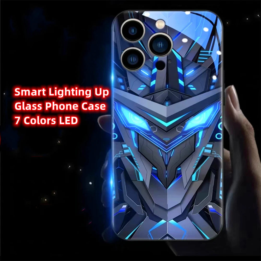 LED Light Up Glowing Case Cover For iPhone