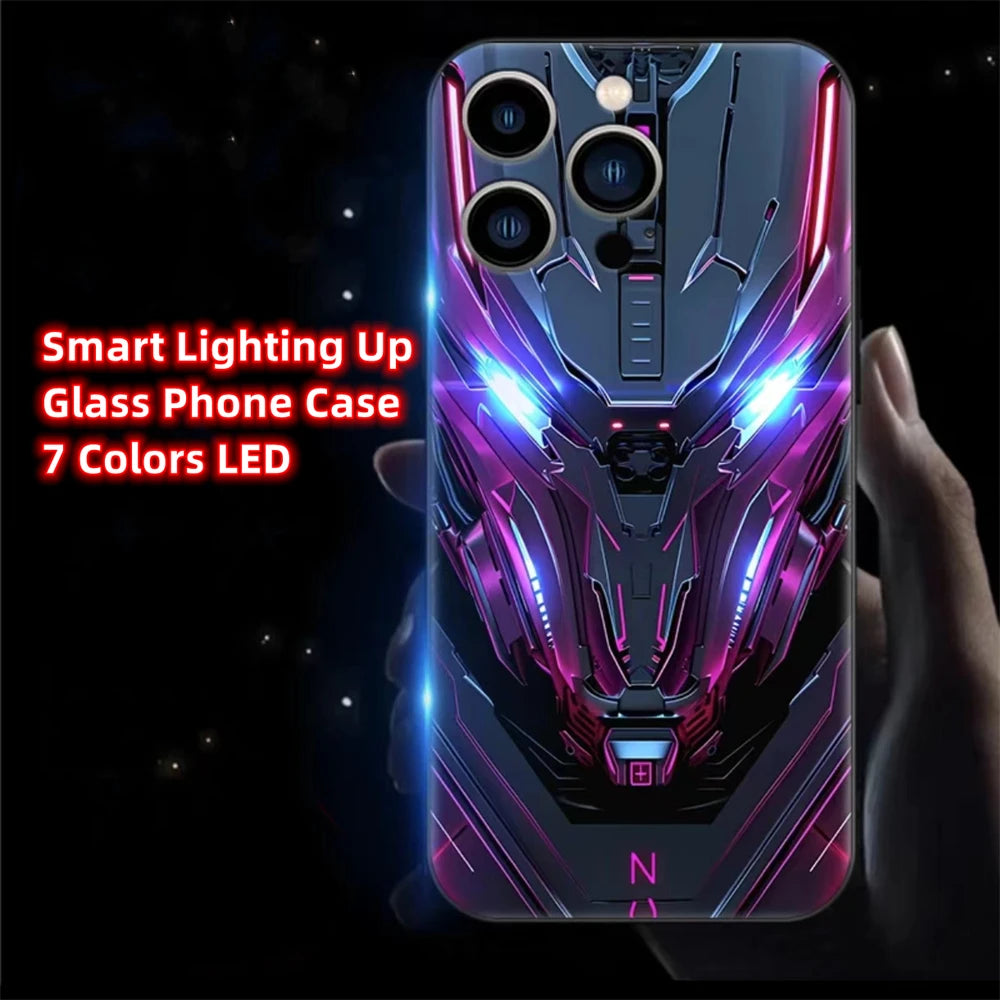 LED Light Up Glowing Case Cover For iPhone