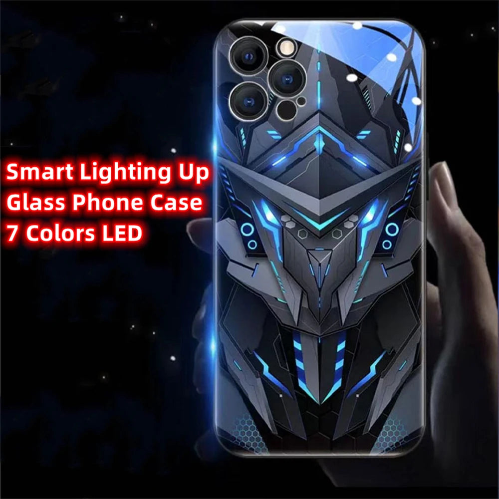 LED Light Up Glowing Case Cover For iPhone