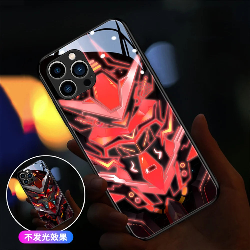 LED Light Up Glowing Case Cover For iPhone