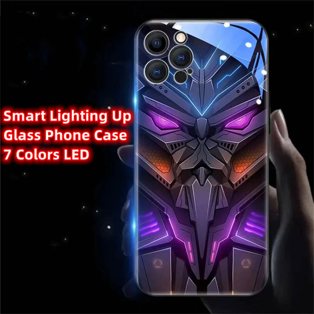 LED Light Up Glowing Case Cover For iPhone